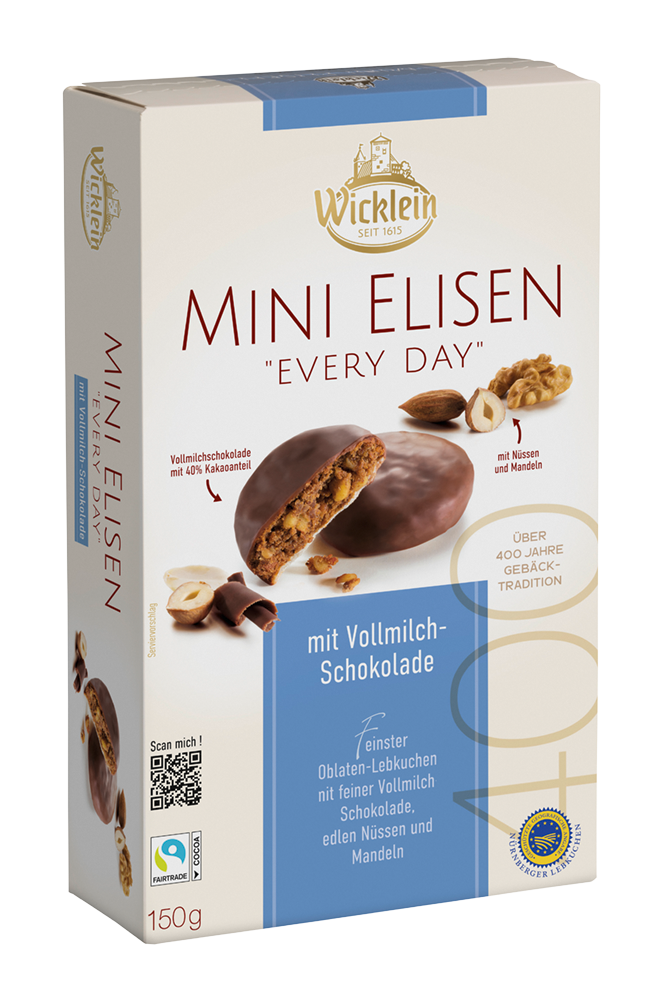 Mini-Elisen Lebkuchen "whole milk"